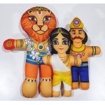 Prahlad, Nrsimha & Hiranyakashipu Soft Toy Set Prahlad, Nrsimha & Hiranyakashipu Soft Toy Set